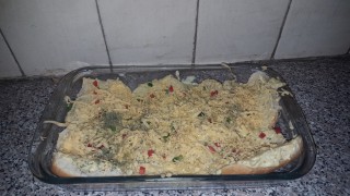 Saucy Garlic Roll Casserole