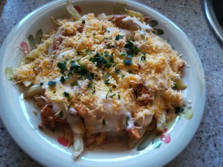 Chicken Pizza Fries Platter