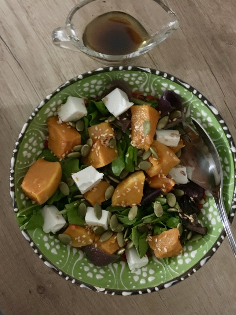 Roast Butternut Squash Salad With Toasted Seeds