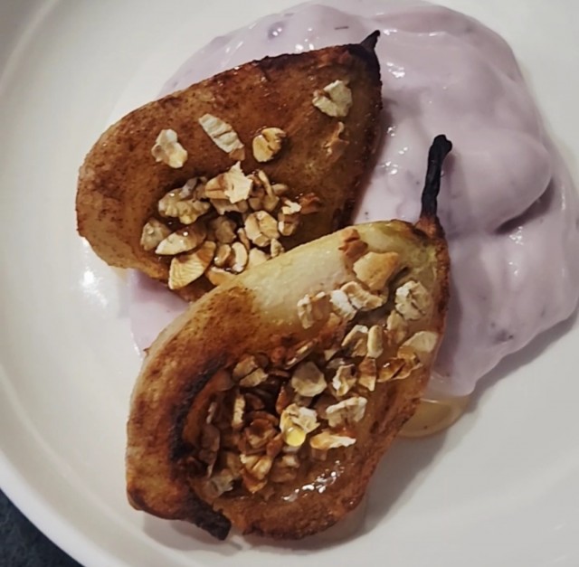 Air Fried Pears