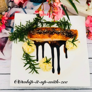 Grilled Salmon With Teriyaki Sauce