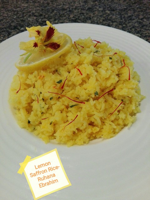 Lemon Saffron Rice