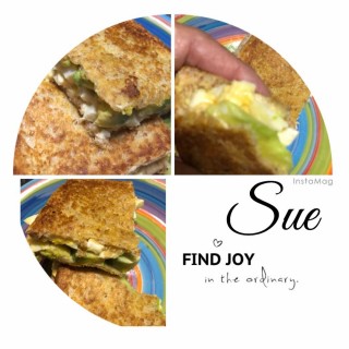 Toasted Egg Salad And Avo Sandwich