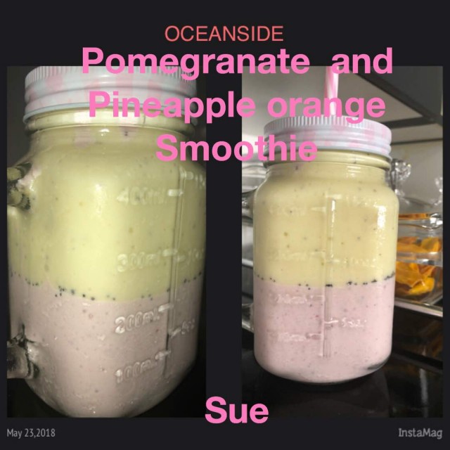 Pomegranate And Pineapple /orange  Smoothie