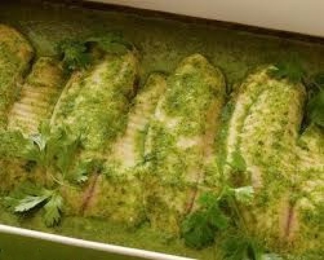 Coriander Tilapia Fish Fillet (green Chutney)