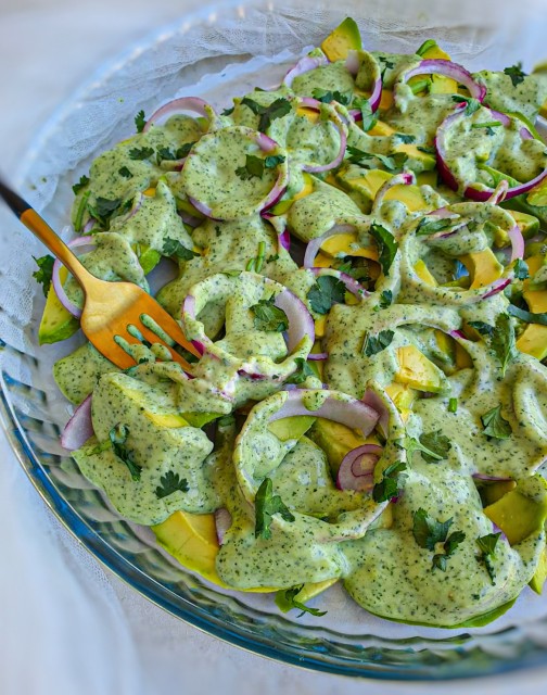 Avocado & Red Onion Salad