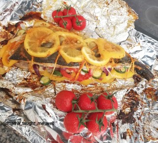 Stuffed Braaid Whole Fish