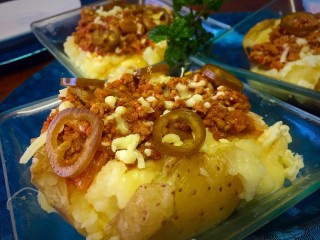 Mince With Cheesy Jacket Potato