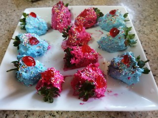 Strawberry Rainbow Creams