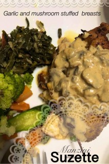 Mushroom And Garlic Stuffed Chicken Breast