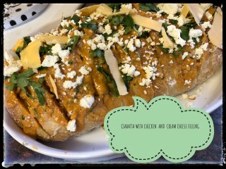 Ciabatta With Chicken And Cream Cheese Filling