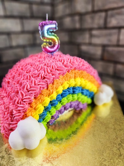 Vanilla Sponge Rainbow Cake