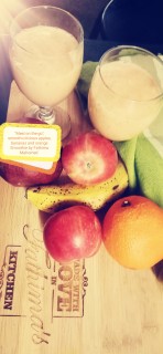 Cream-o-licious Bananas, Apples And Orange Smoothie, Meal On The Go