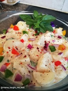 Condensed Milk Potato Salad