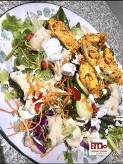 Asian Salad With Homemade Salad Dressing