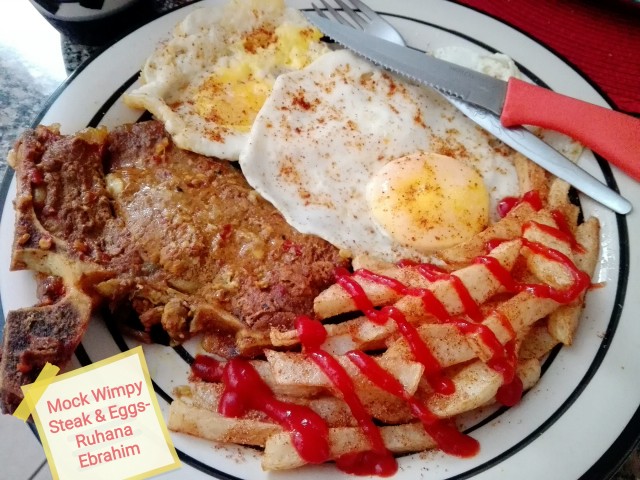 Mock Wimpy Steak & Eggs