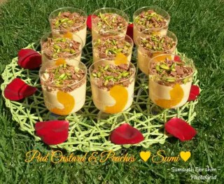 Pud Custard & Peaches