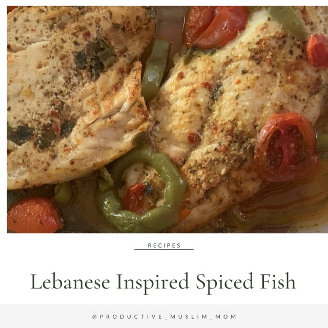 Lebanese Inspired Spiced Fish