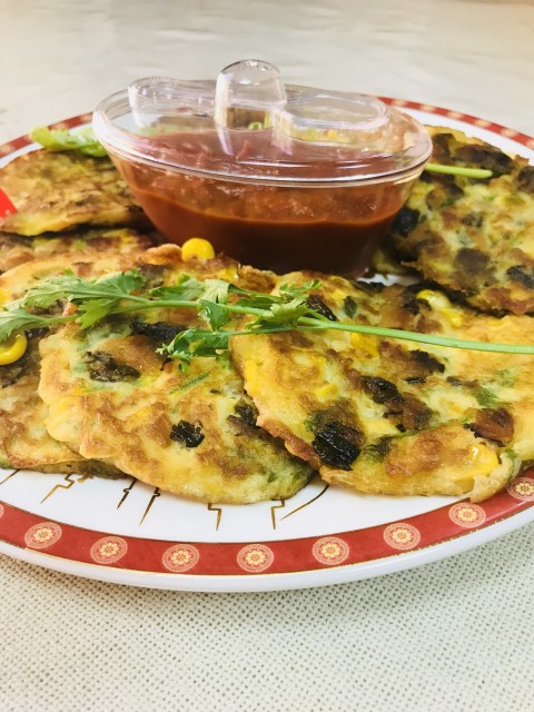 Sweetcorn Pancakes With A Twist