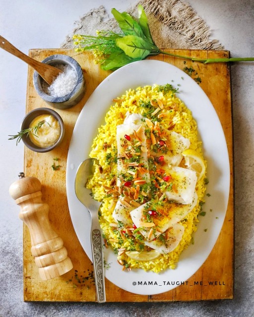 hake fish with rice