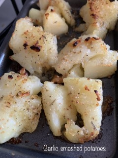 Garlic Smashed Potatoes
