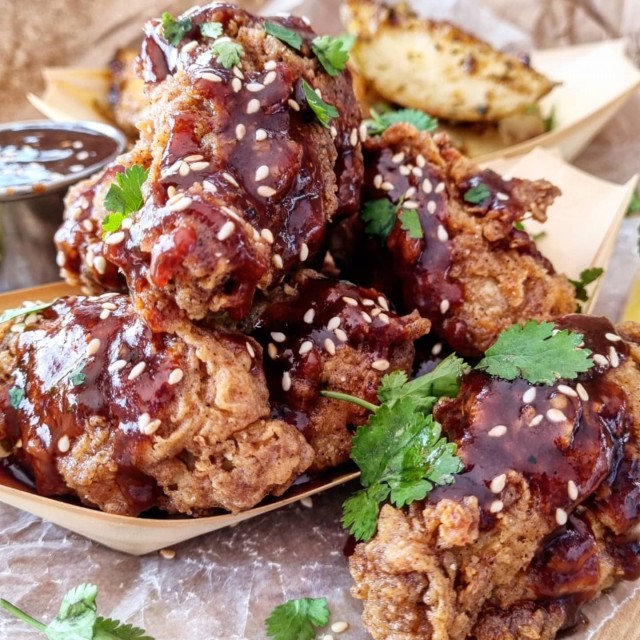 Spicy Dunked Chicken Wings