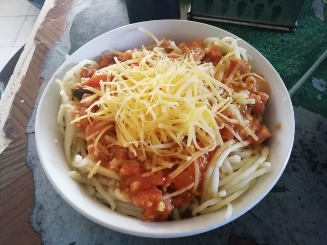 Spaghetti Pasta With Macon