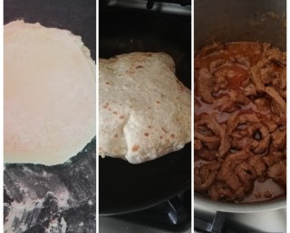 Steak Wrapped With Flat Bread