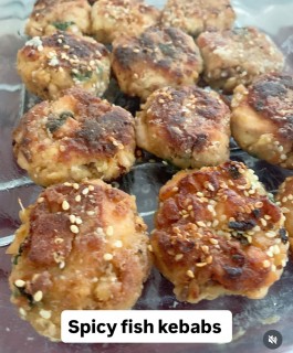 Spicy Fish Kebabs
