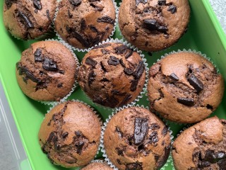 Double Choc Chip Muffins