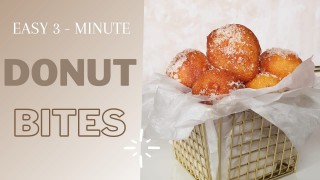 3 Minute Donut Bites 🍩🍩