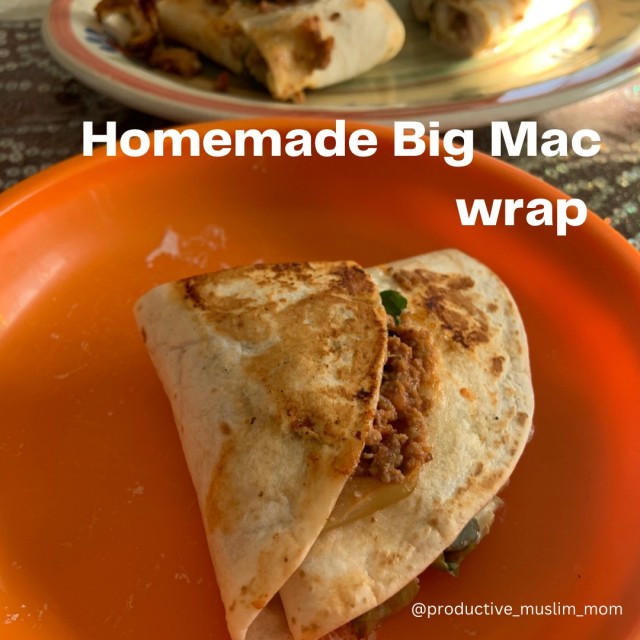 Big Mac Mince Wrap