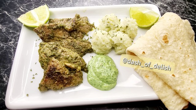 Green Masala Steaks