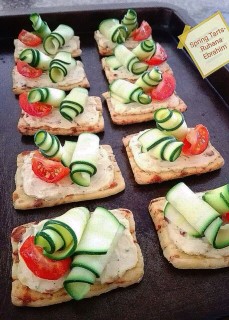 Zuchinni Tomato Tarts