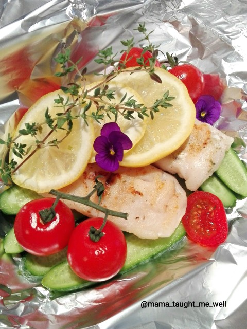Baked Greek Lemon Rosemary Fish