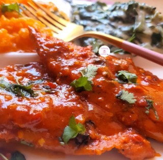 Peri Peri Fillets, Creamy Spinach And Creamy Butternut