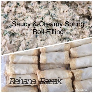 Saucy & Creamy Spring Roll Filling