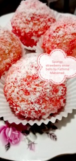 Spongy, Strawberry Snow Balls