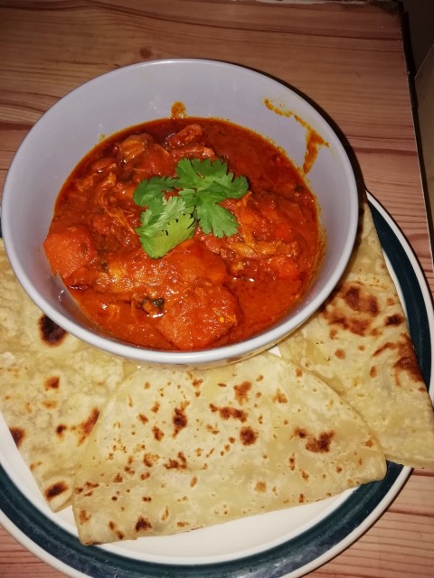 Chicken Curry And Roti recipe by Jayshree Sheik