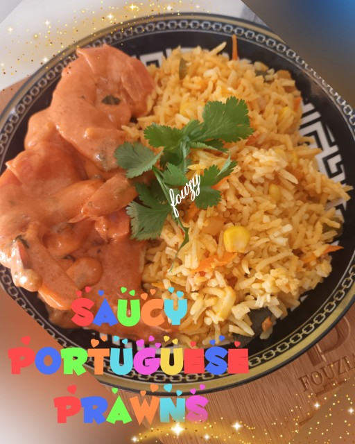 Saucy Portuguese Prawns