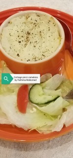 Mince Cottage Pie In A Ramekin With Garden Salad