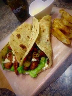 Crispy Chicken Wraps