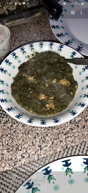 Palak (spinach) And Paneer