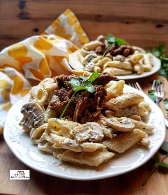 Steak And Mushroom Pasta