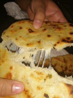 Cheesy Garlic Naan /roti