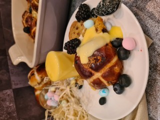 Hot Cross Buns Pudding