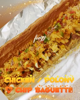 Chicken Chip N Polony Baguette
