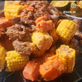 Salt And Pepper Mutton With Veggies