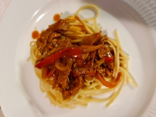 Steak Tongkatsu Linguine