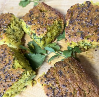 Spinach- Mealie Cake
